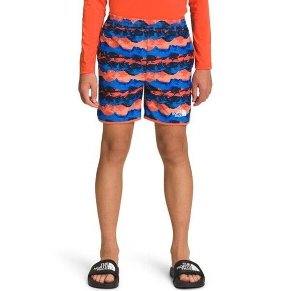 NWT THE NORTH FACE Amphibious Class V Shorts Retro Mountain Panorama Boys L (12) - Picture 3 of 12